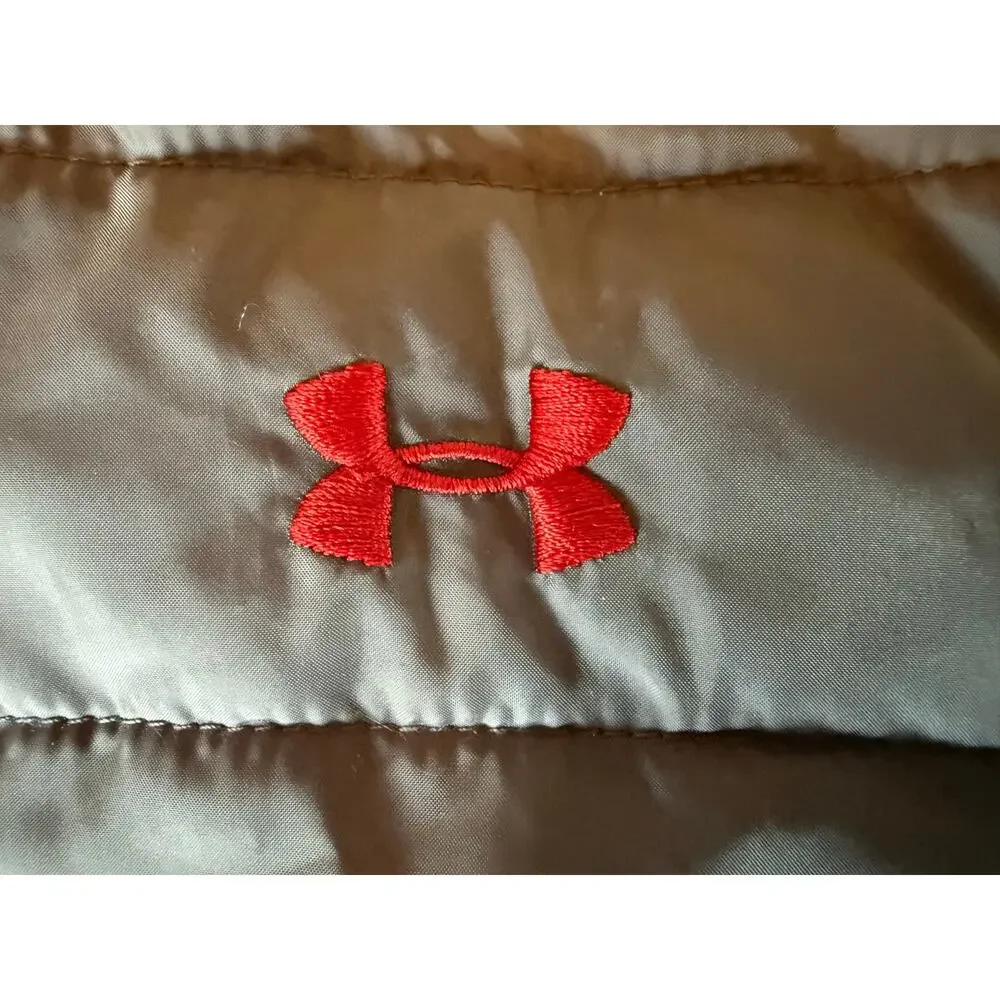 Under Armour Storm ColdGear Puffer Jacket Toddler Size 3T Gray Warm Winter Cozy